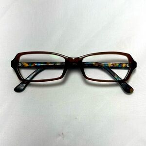 Michael Kors Blue & Brown Tortoise Rectangle Eyeglasses - Frames Only